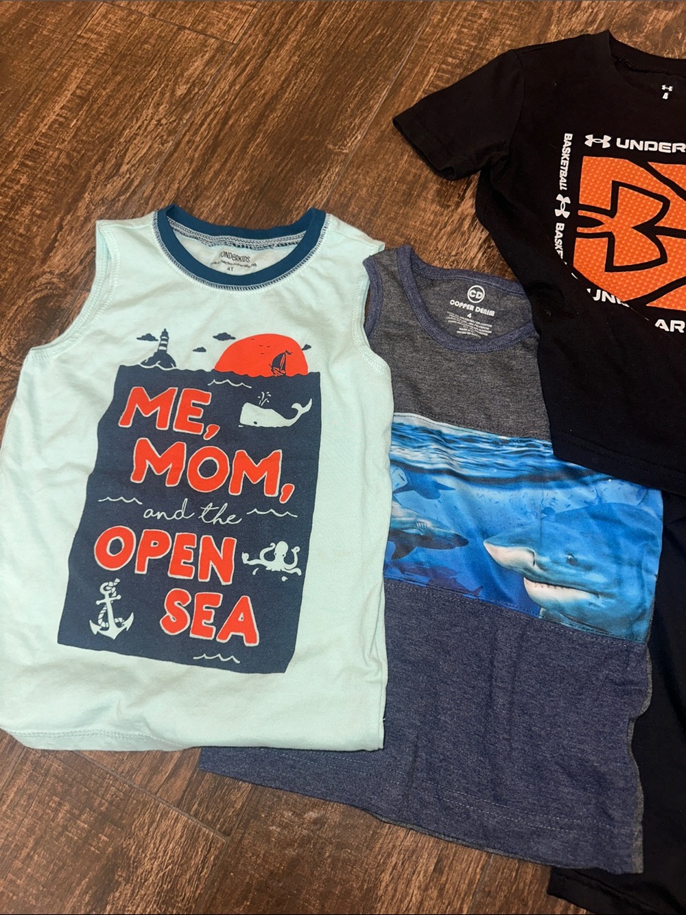 Boys 4T Shirt Bundle | Adidas Under Armour Graphic Tees, tanks & Hoodie Lot - Picture 3 of 7